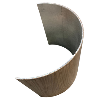 Verkleidung Alu gebogen furniert Metall Dreher Einzelstücke Serienfertigung Heilbronn